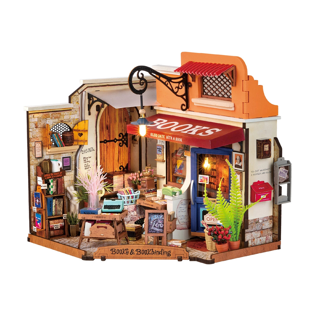 Rolife Miniature House Kit - Corner Bookstore