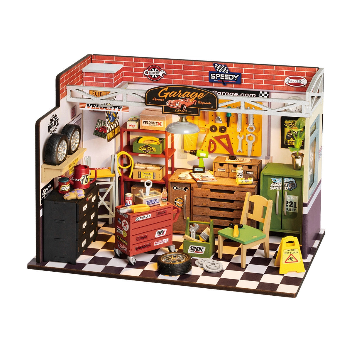 Rolife Miniature House Kit - Garage Workshop