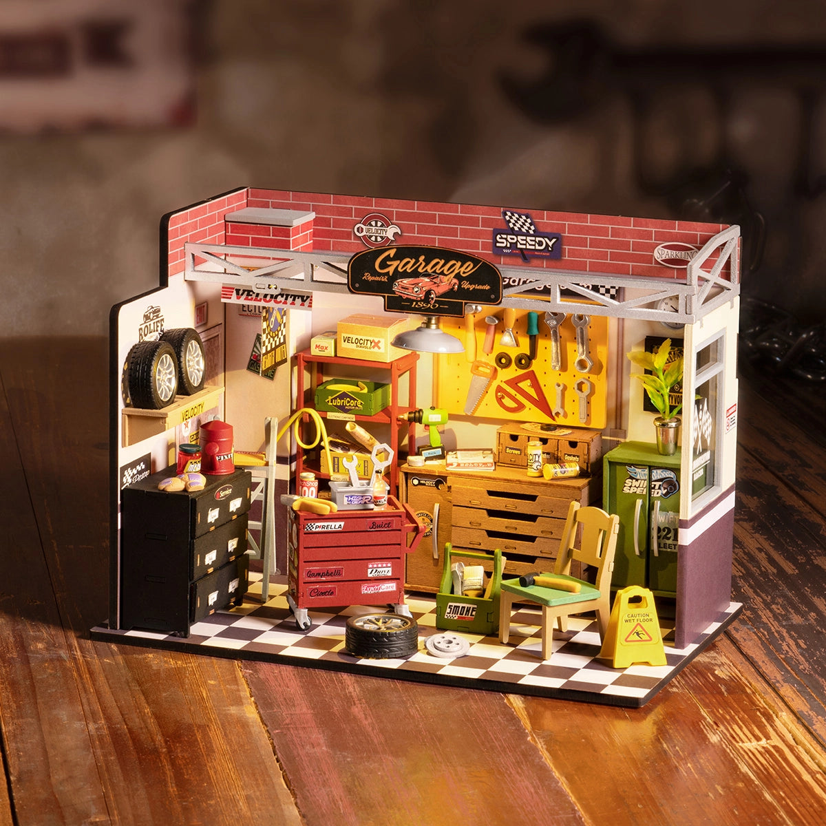 Rolife Miniature House Kit - Garage Workshop