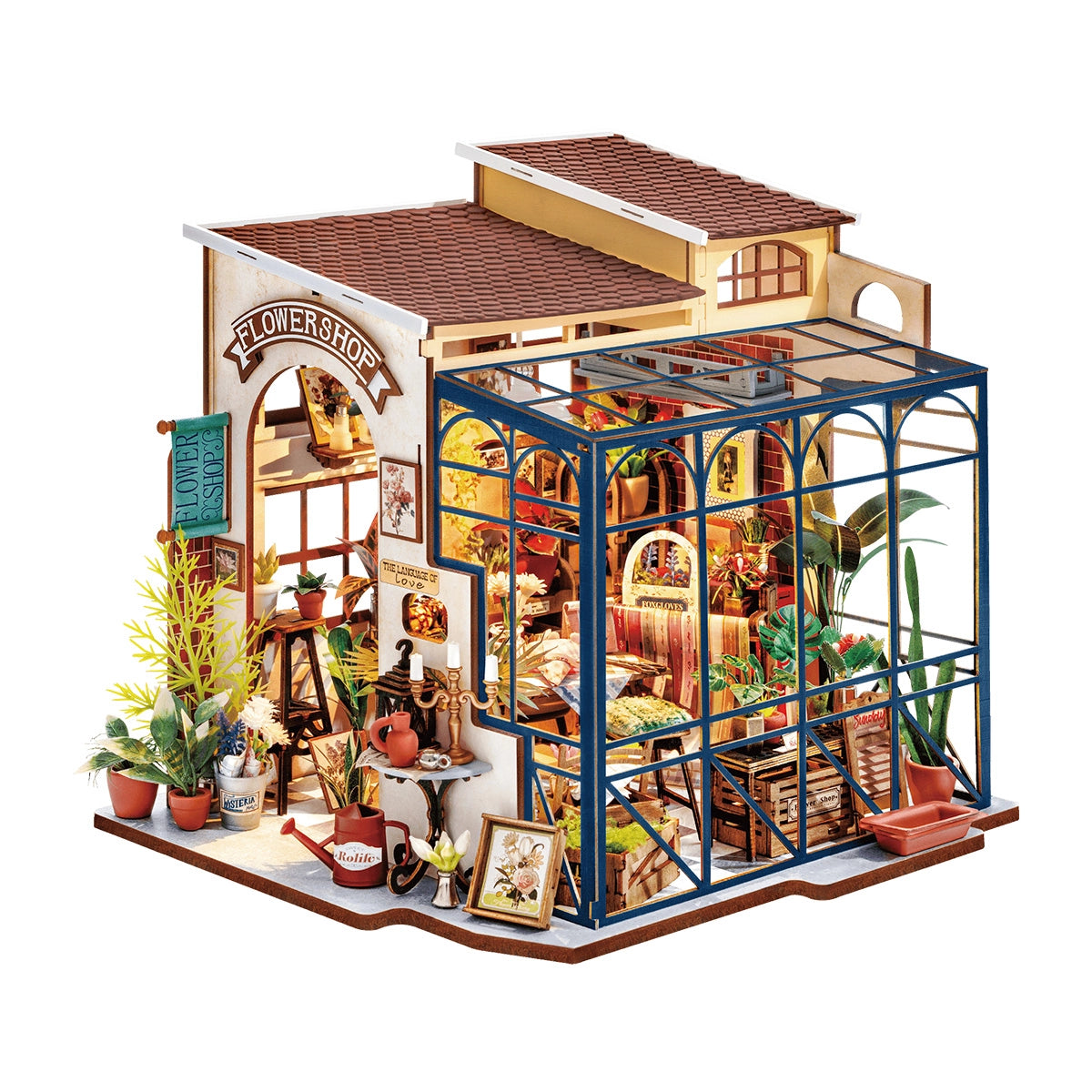 Rolife Miniature Dollhouse - Emily's Flower Shop