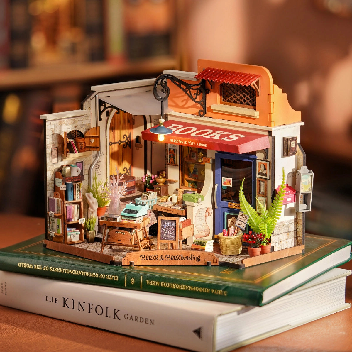 Rolife Miniature House Kit - Corner Bookstore