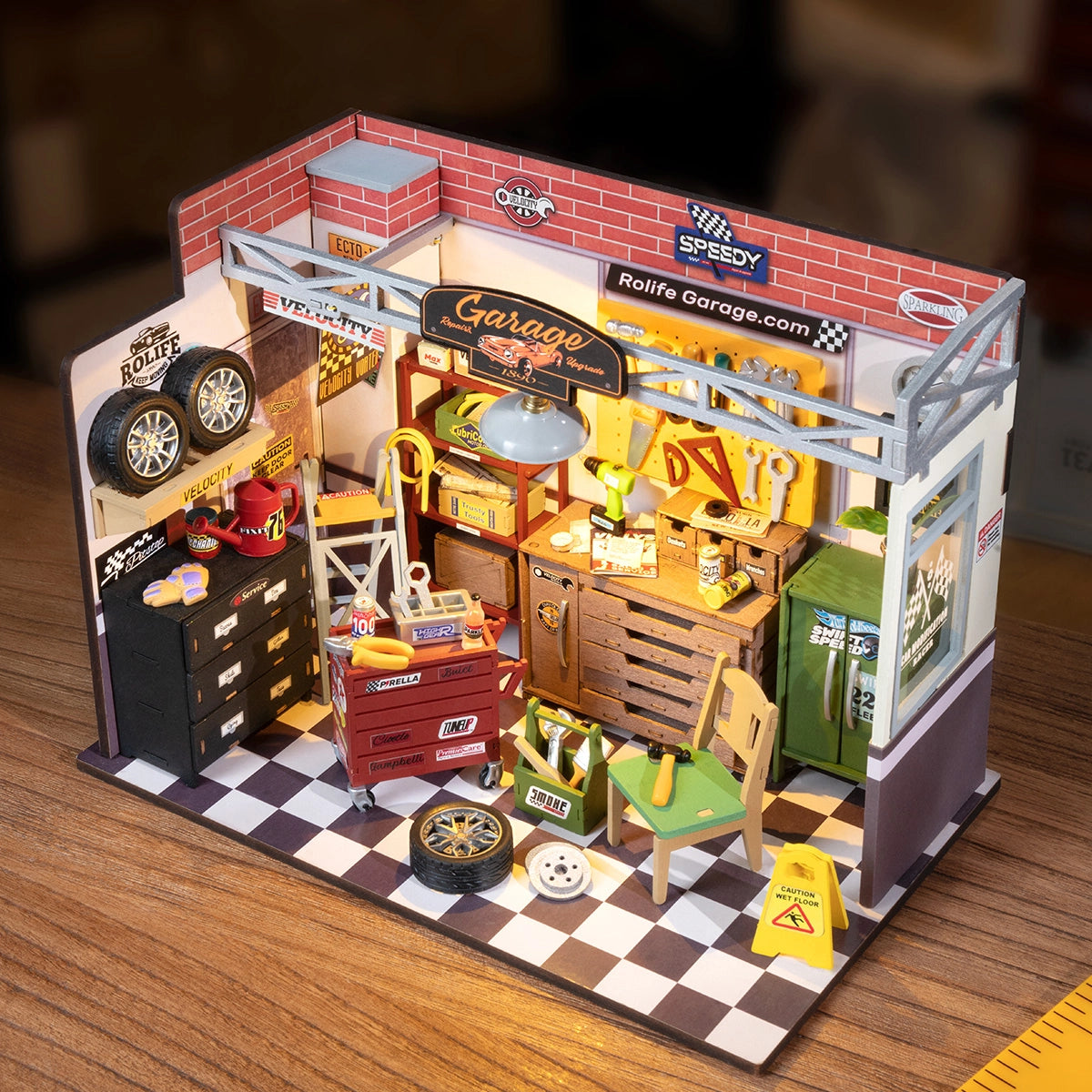 Rolife Miniature House Kit - Garage Workshop