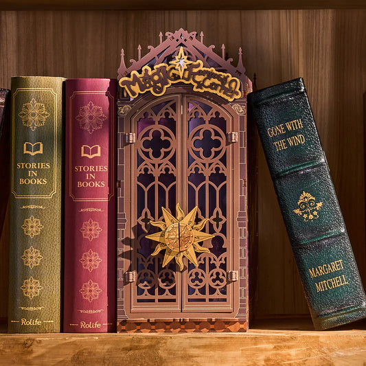 Rolife DIY Book Nook Shelf Insert- Magic Fantasy Corner
