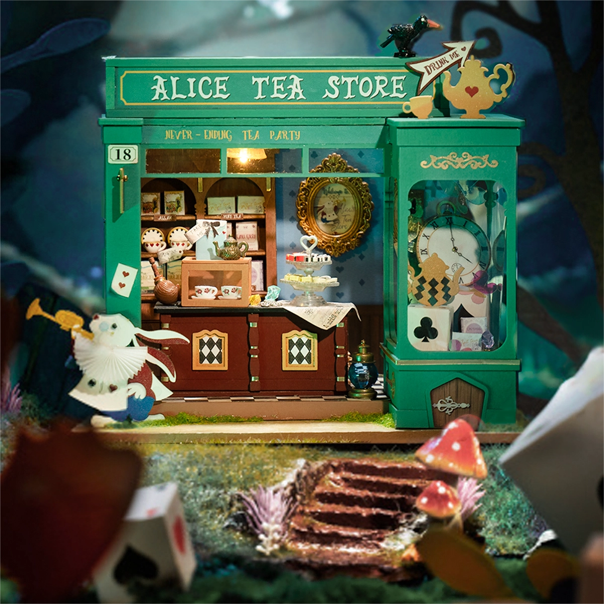 Rolife Miniature House Kit - Alice's Tea Store