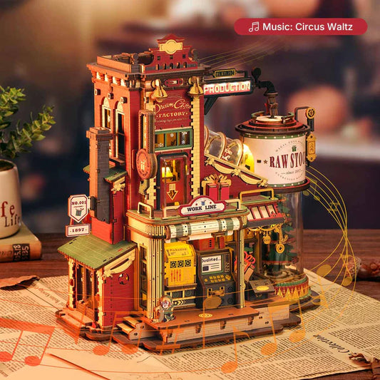 ROKR Wooden Music Box- Christmas Dream Gift Factory