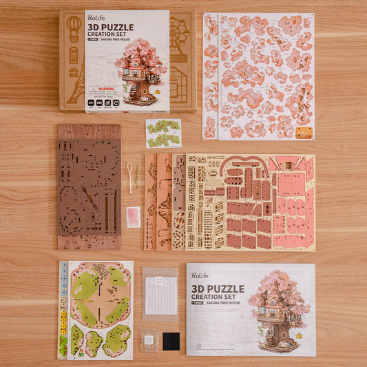 Rolife House DIY Wooden 3D Puzzle- Sakura Tree