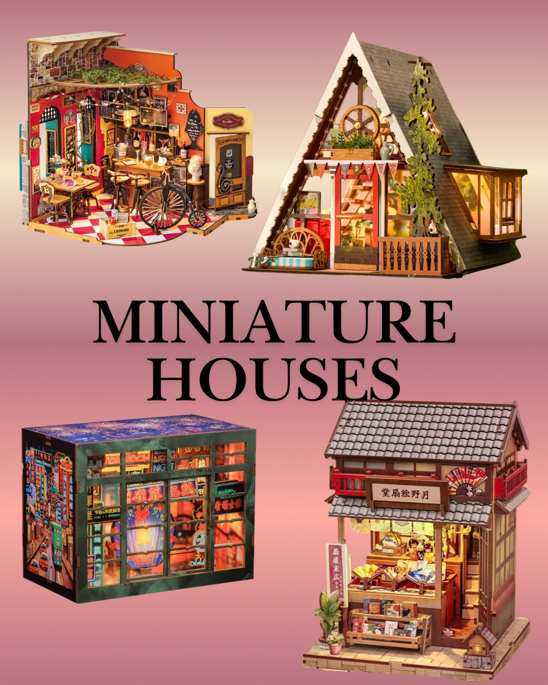 MINIATURE HOUSES 3D PUZZLES
