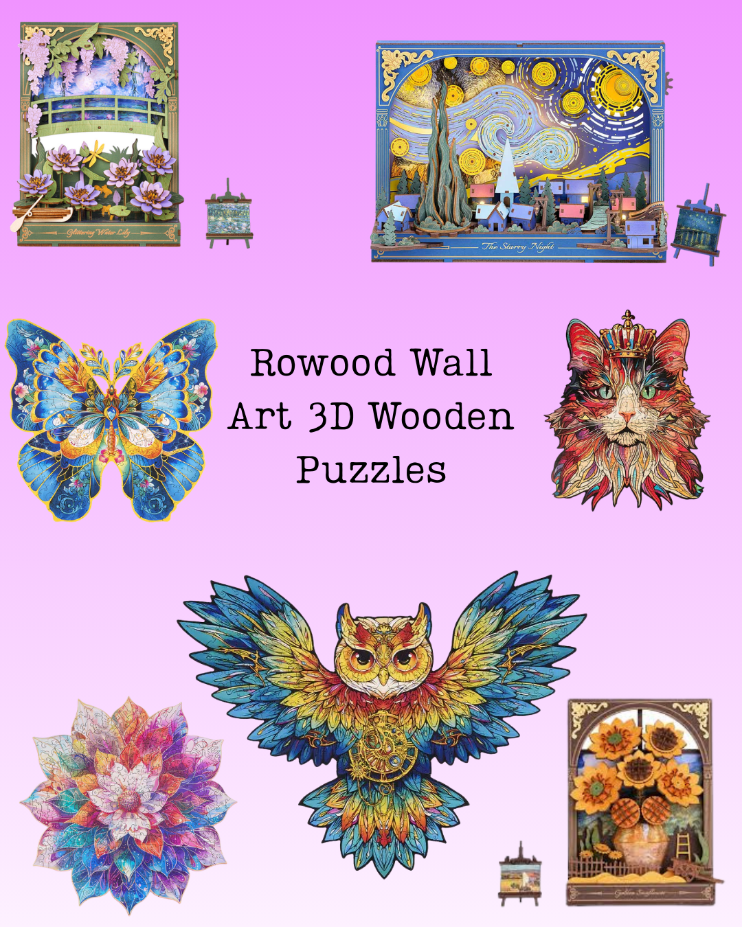 Rowood Wall Art 3D Wooden Puzzles