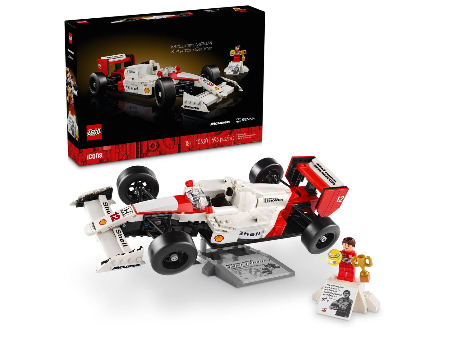 LEGO® Icons McLaren MP4/4 & Ayrton Senna