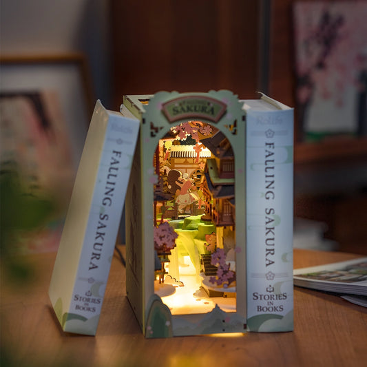 Rolife Book Nook- Falling Sakura
