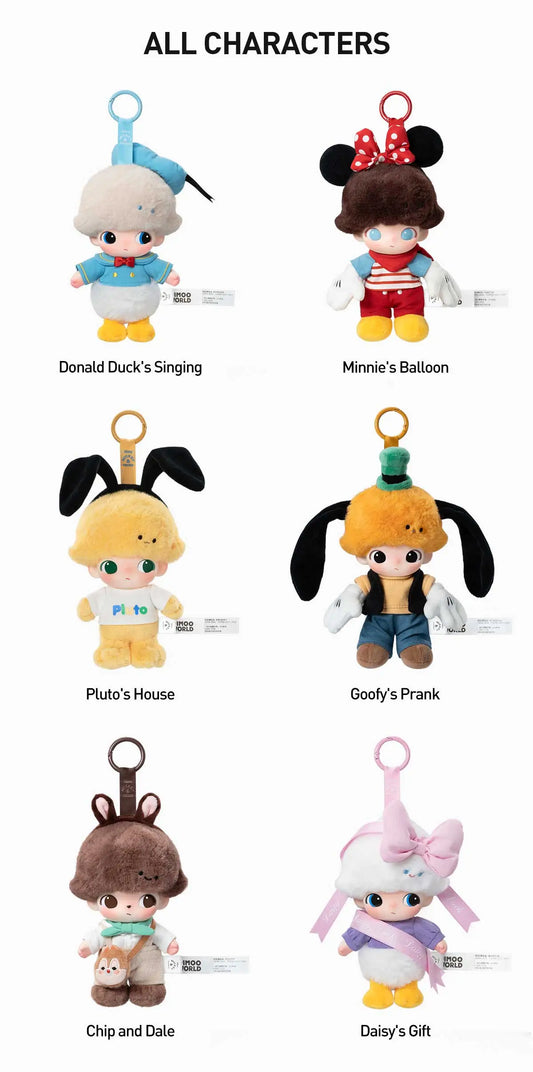 Dimoo World Disney Vinyl Plush Keychain