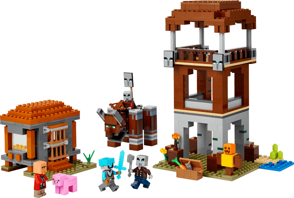 LEGO® Minecraft® The Pillager Outpost and Ravager