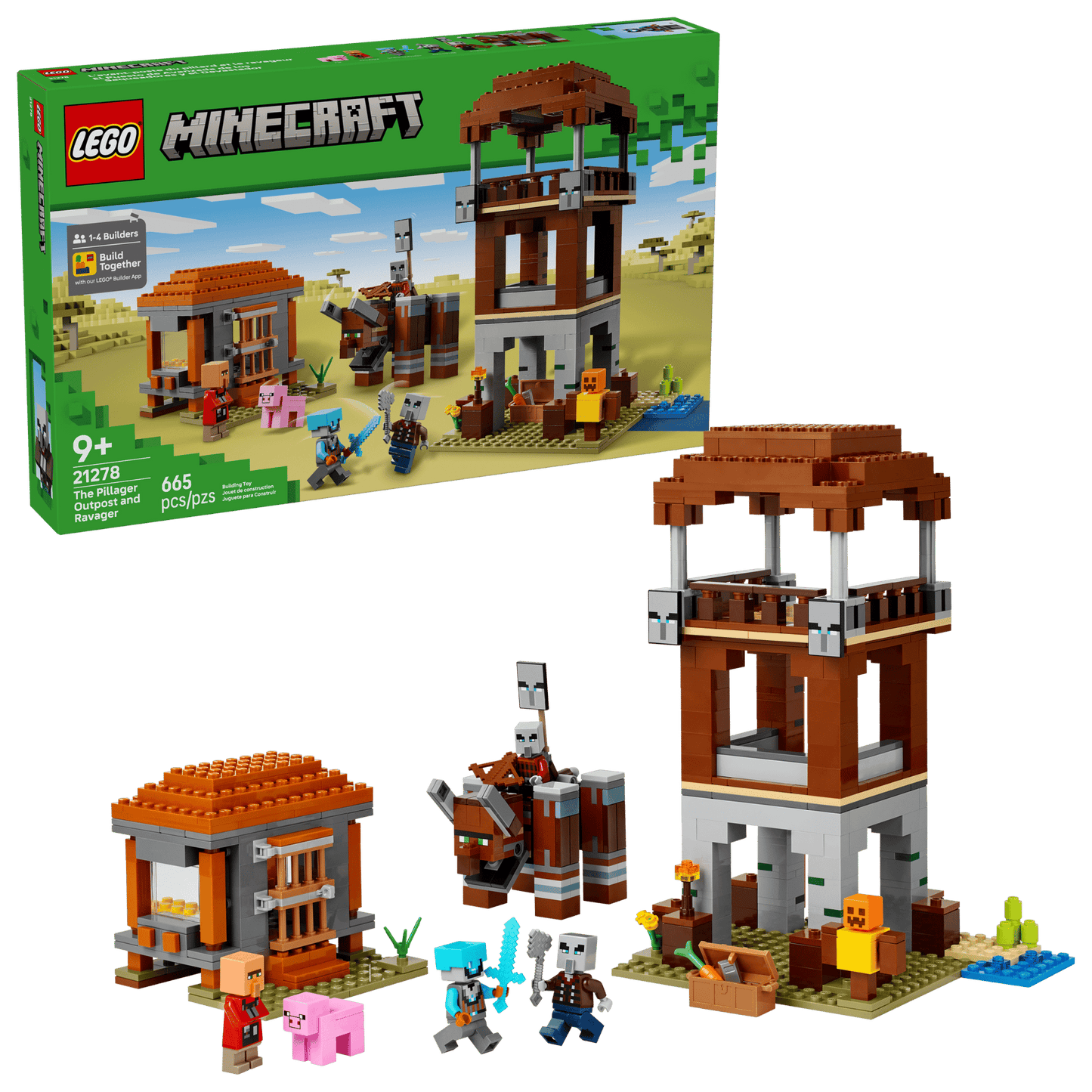 LEGO® Minecraft® The Pillager Outpost and Ravager
