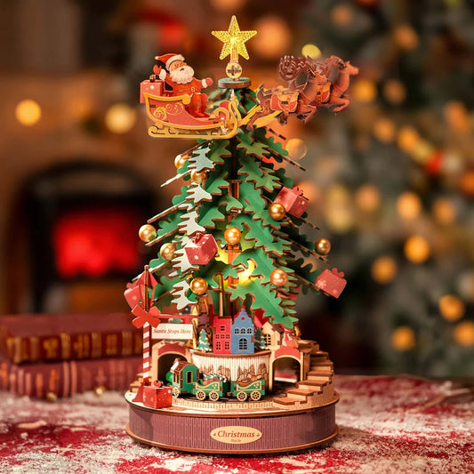 Rolife 3D Wooden Puzzle- Christmas Melody Tree Music Dreamer