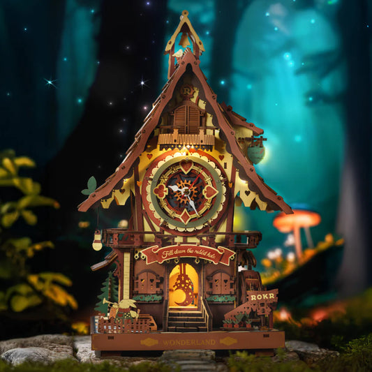 ROKR Mechanical 3D Wooden Puzzle- Cuckoo Clock