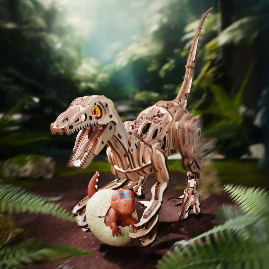 ROKR Mechanical 3D Wooden Puzzle- Velociraptor