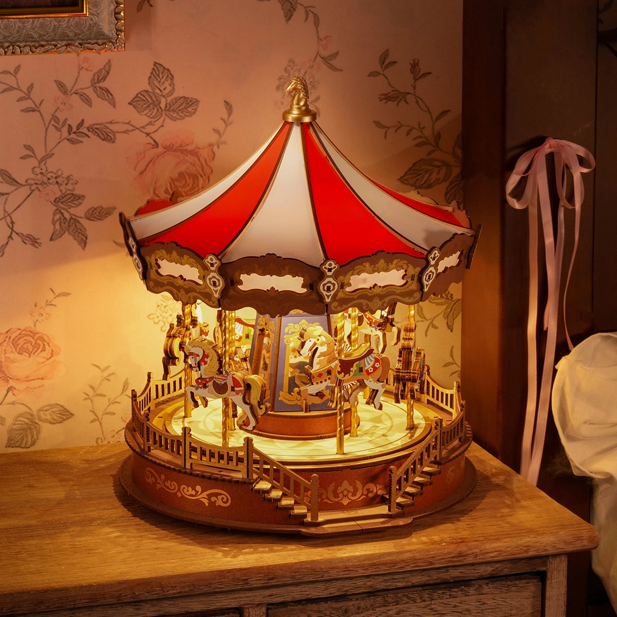 Rolife 3D Wooden Puzzle - Classic Carousel