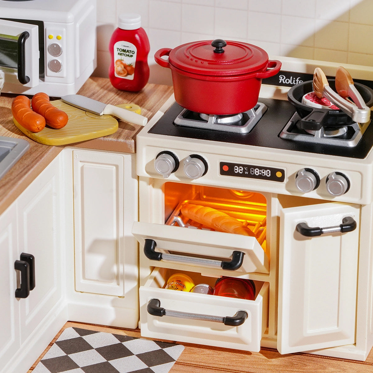 Rolife Super Creator Miniature House - Happy Meals Kitchen