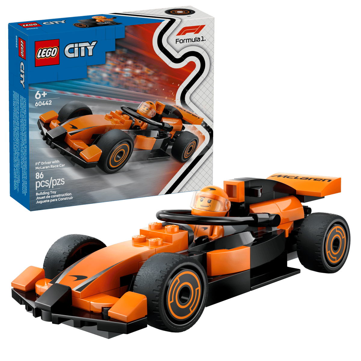 LEGO® City F1® Driver with McLaren Race Car