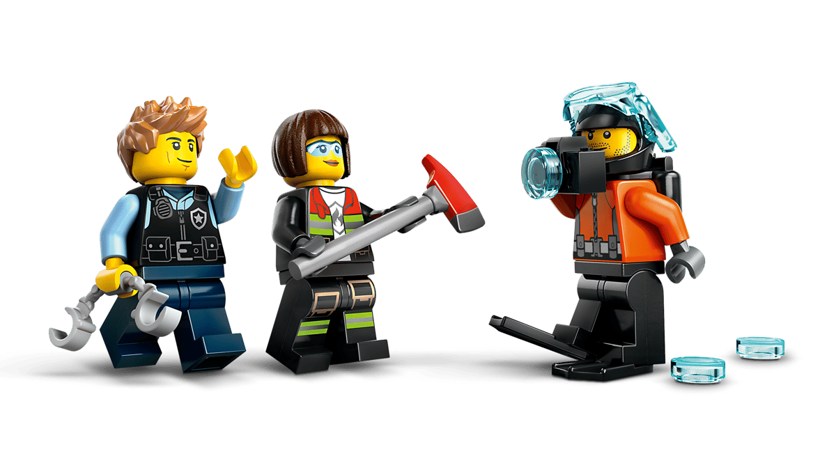 LEGO® City Helicopter, Fire Truck & Submarine Remix