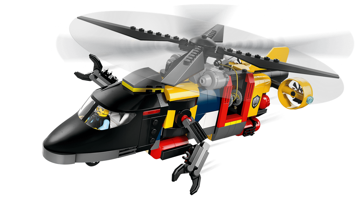 LEGO® City Helicopter, Fire Truck & Submarine Remix
