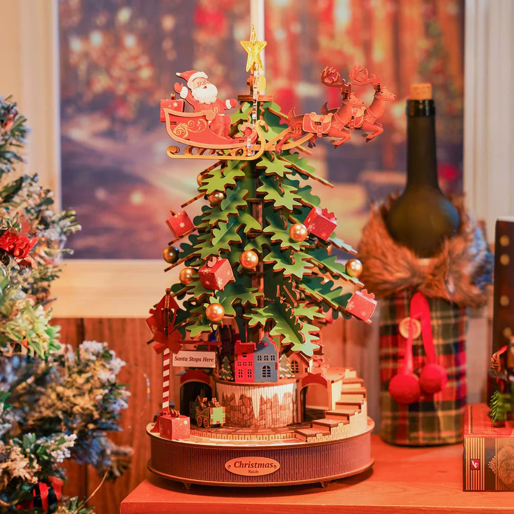 Rolife 3D Wooden Puzzle- Christmas Melody Tree Music Dreamer