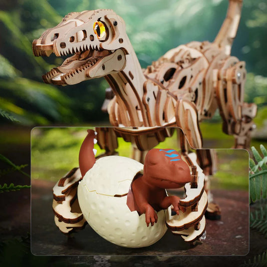 ROKR Mechanical 3D Wooden Puzzle- Velociraptor