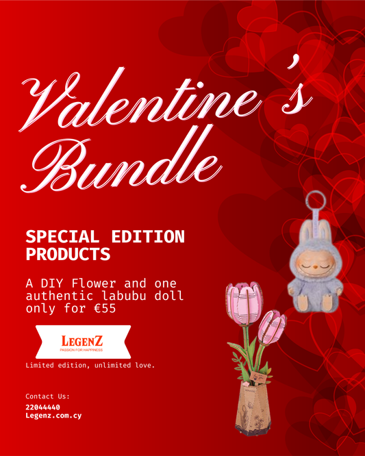 Valentine's Bundle DIY Flower and a Labubu