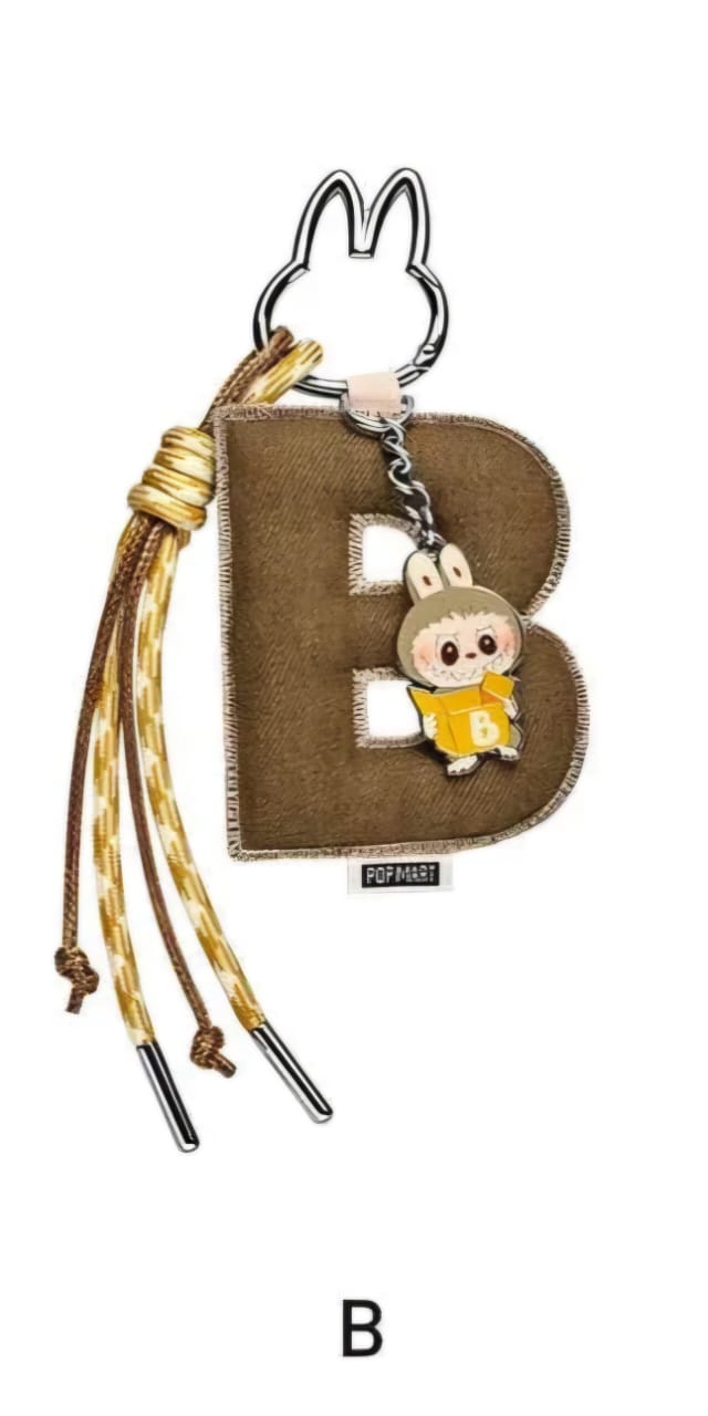 Labubu “Pin for Love” Letter Pendant (A-Z)