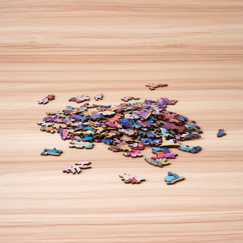 Rowood Flower Wooden Jigsaw Puzzle-  Mystic Mandala