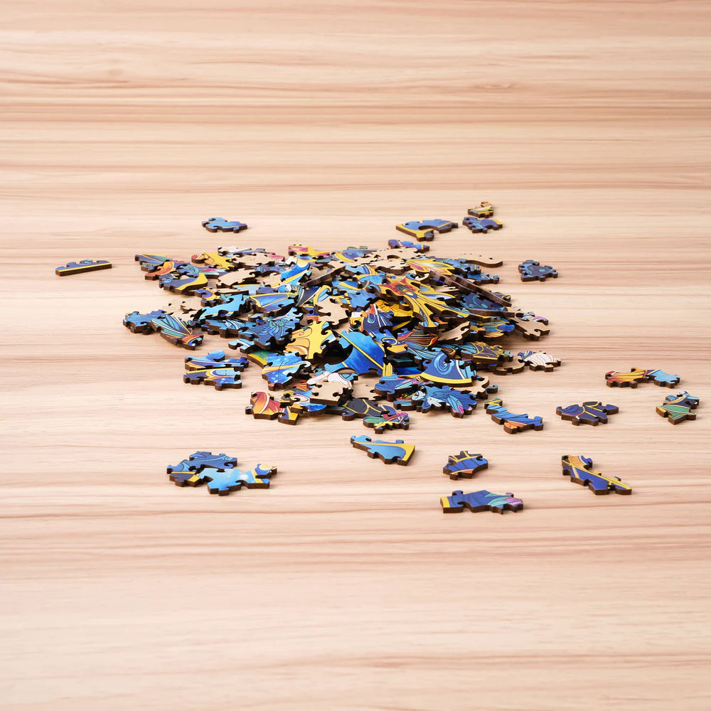 Rowood Wooden Jigsaw Puzzle- Morpho Helena
