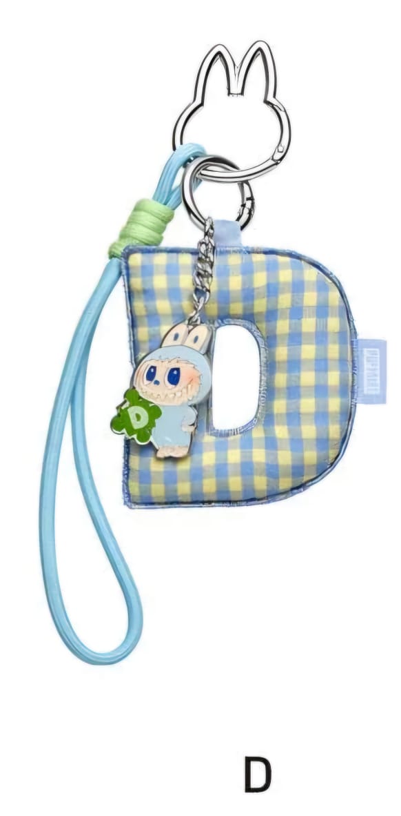 Labubu “Pin for Love” Letter Pendant (A-Z)