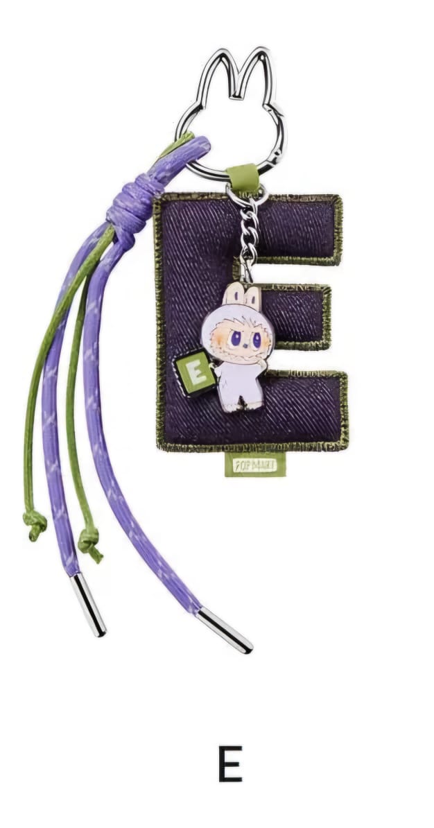 Labubu “Pin for Love” Letter Pendant (A-Z)