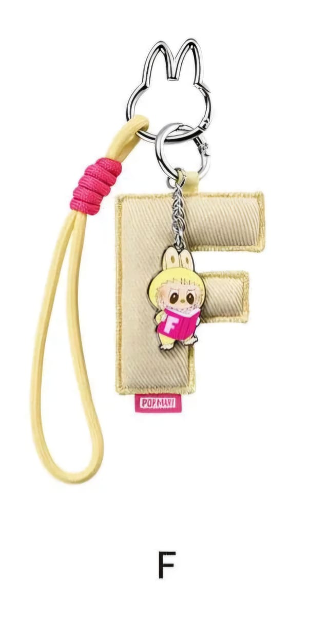 Labubu “Pin for Love” Letter Pendant (A-Z)