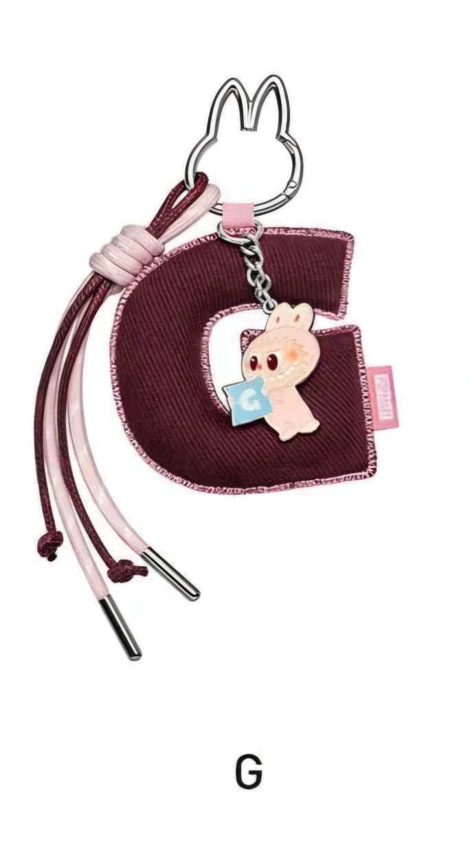 Labubu “Pin for Love” Letter Pendant (A-Z)