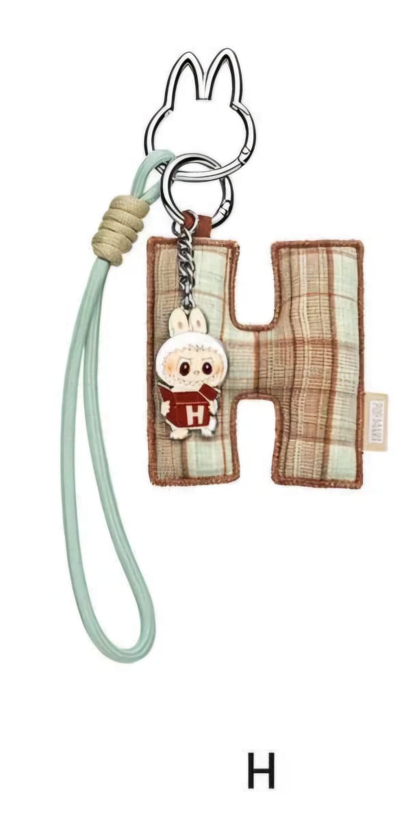 Labubu “Pin for Love” Letter Pendant (A-Z)