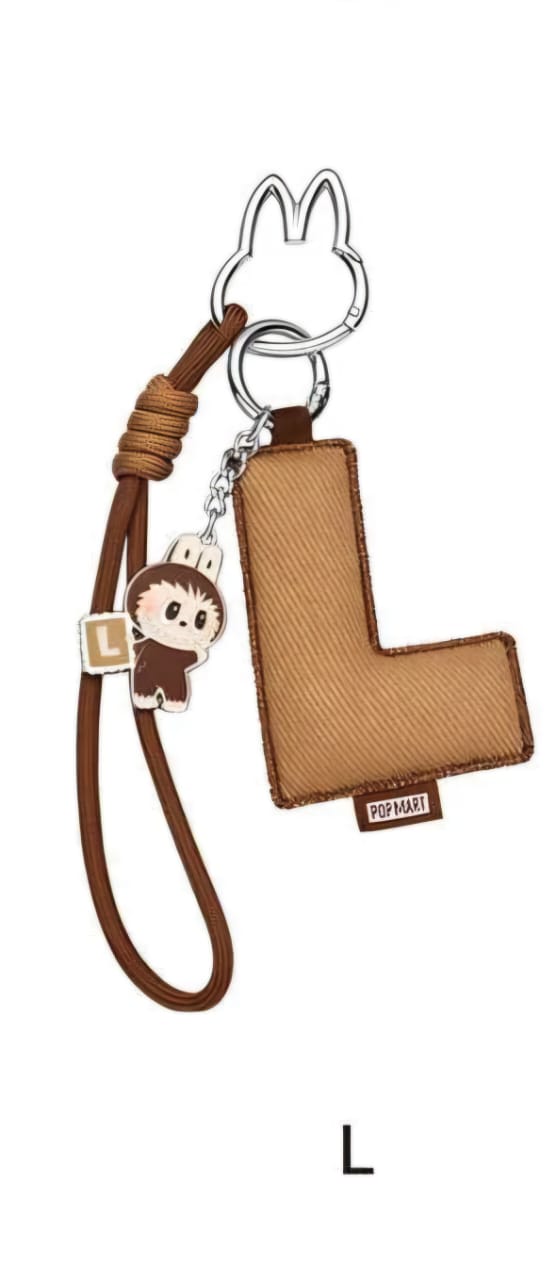 Labubu “Pin for Love” Letter Pendant (A-Z)