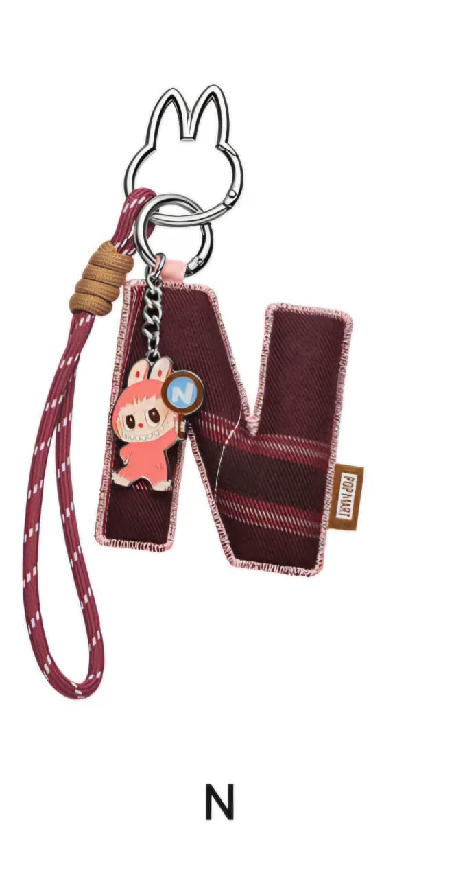 Labubu “Pin for Love” Letter Pendant (A-Z)