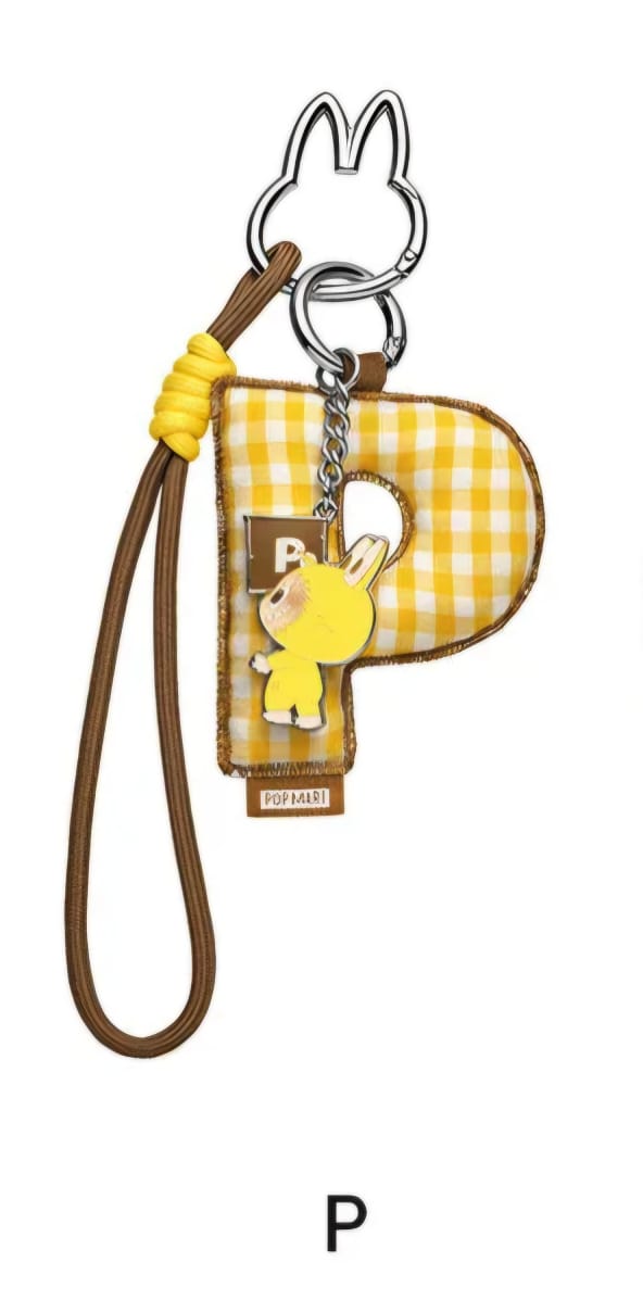 Labubu “Pin for Love” Letter Pendant (A-Z)