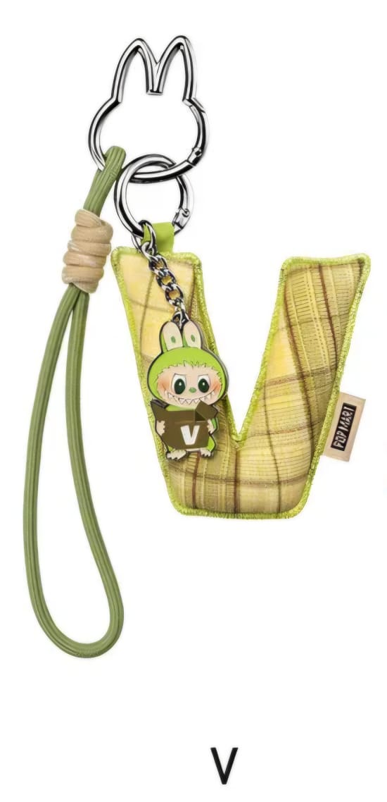 Labubu “Pin for Love” Letter Pendant (A-Z)