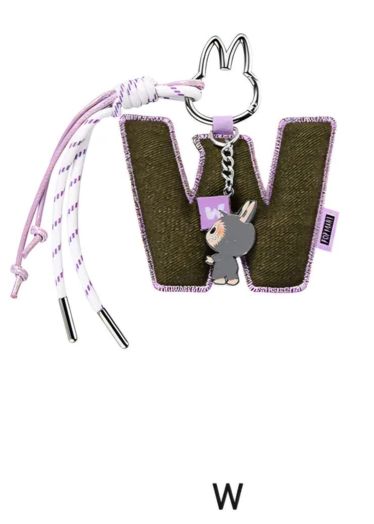 Labubu “Pin for Love” Letter Pendant (A-Z)