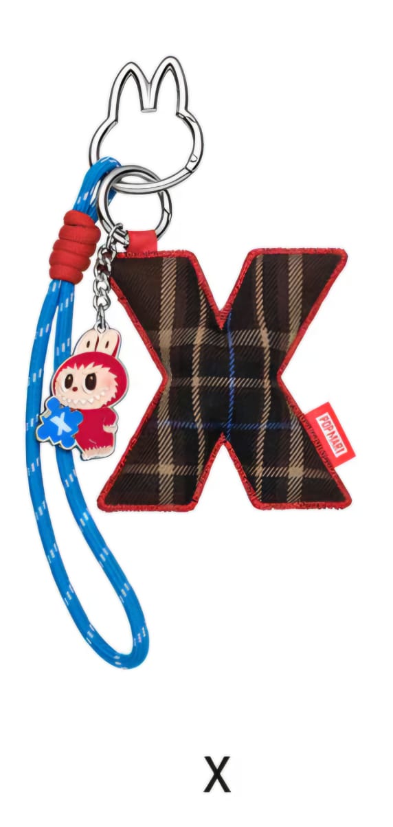 Labubu “Pin for Love” Letter Pendant (A-Z)