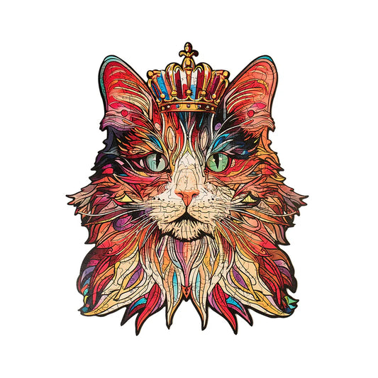 Rowood Wooden Jigsaw Puzzle- Cat King