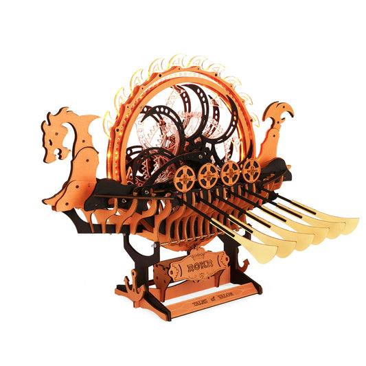 ROKR Mechanical 3D Wooden Puzzle- Viking Dragon Ship