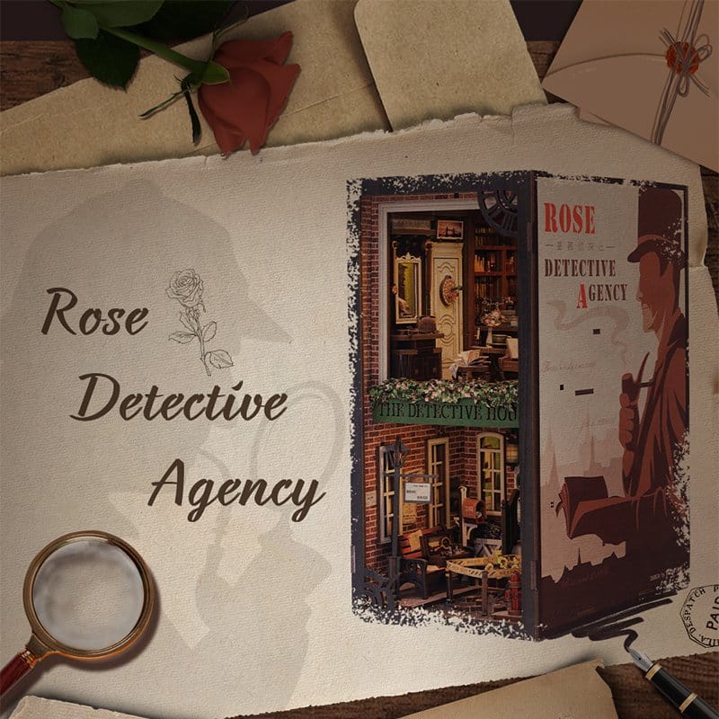 CuteBee Book Nooks- Rose Detective Agency