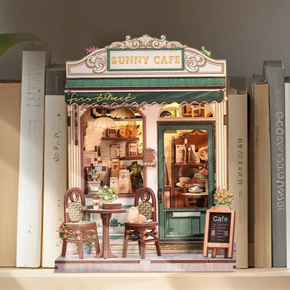CUTEBEE DIY Miniature House- Sunny Cafe