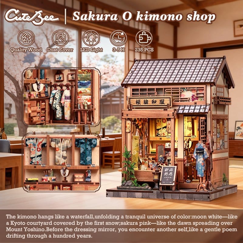 CuteBee Miniature Houses- Sakura O Kimono Shop