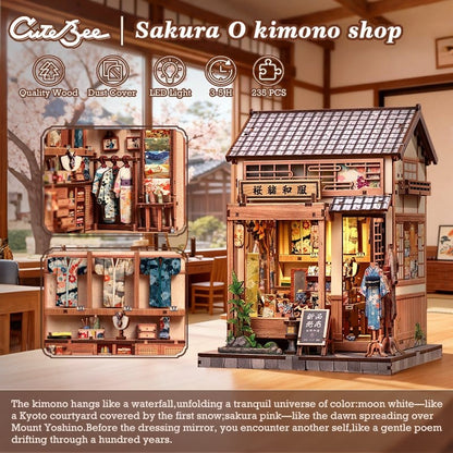 CuteBee Miniature Houses- Sakura O Kimono Shop